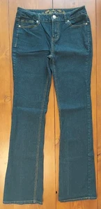 Wachsjeans Junior Jeans Größe 11 dunkle Waschung Bootcut Denim 31" Schrittlänge - Bild 1 von 10