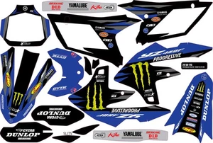 2025 D'Cor Visuals Star Monster Energy Yamaha Graphic Kit-YZ 450F-2023-2025 - Mo - Picture 1 of 2