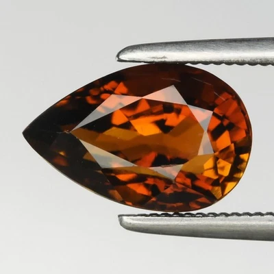 💎 Turmalina amarilla media natural pera de 2,22 quilates VS - sin calefacción, piedras preciosas de Tanzania Foto 1 de 4