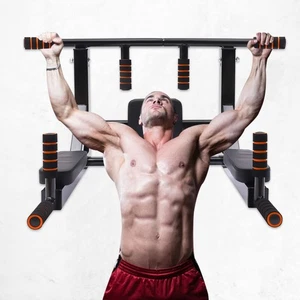 Training Pull Up Chin Bar Heavy Duty Wall Mounted Exercise Home Gym Fitness USA - Picture 1 of 24