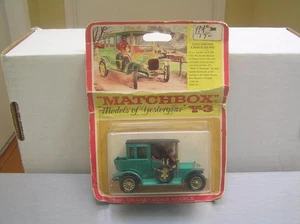 Matchbox Models of Yesteryear Y-3 1910 Benz Limousine in rare blister card MIB - Picture 1 of 5