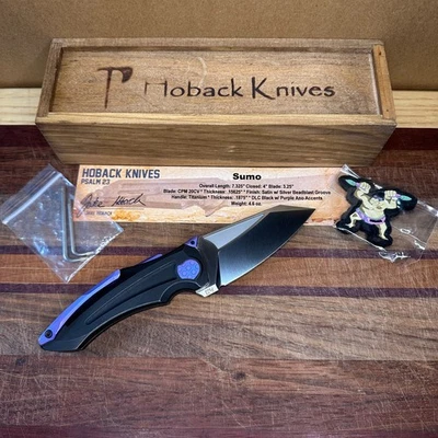 Jake Hoback сумо кнопка замок черный Ti фиолетовый акценты несколько развертываний - Изображение 1 из 4