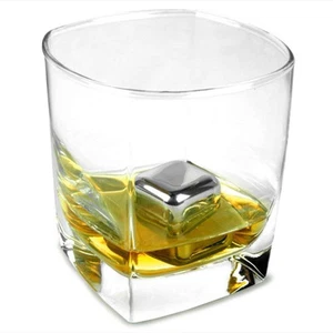 1x Stainless Steel Ice Cube Glacier Rock Drink Freezer Gel Whiskey Stone Wine - Picture 1 of 7