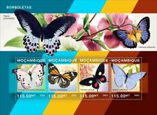 Butterflies MNH Stamps 2022 Mozambique Miniature Sheet 4 Stamps