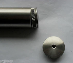 Tapón de tubo de acero inoxidable arqueado M8 V2A 42,4 VA 33,7 tapa final tapa de terminación - Imagen 1 de 6