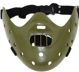 Halloween Silence of the Lambs Hannibal Lecter Mask Resin Party Cosplay Props - Picture 1 of 14