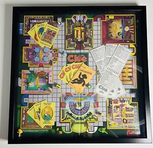 Parker Brothers Simpson’s Edition Clue Board Game-Man Cave/Game Room Framed Art