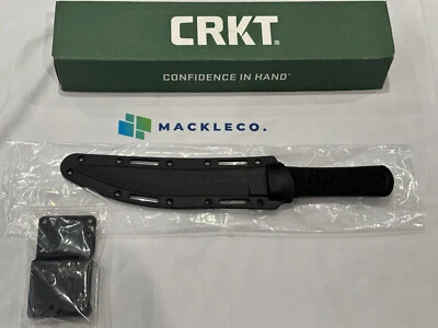 CRKT Hissatsu 2907K Black 7.125" Fixed Blade Knife Rubber Handle New In Box - Image 1 of 4