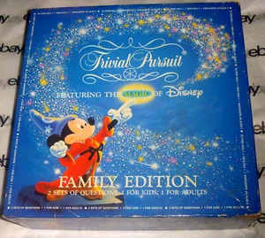 Complete TRIVIAL PURSUIT Magic of DISNEY Family Edition 1986 Board Game master - Picture 1 of 6