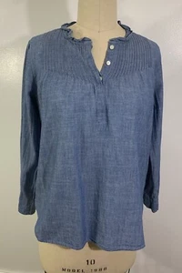 Top de mezclilla J Crew Mercantile 2 - Imagen 1 de 9