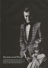 1965 Elegant Silk Jacket Italy Piccinelli Brothers Lord West Vintage Print Ad r