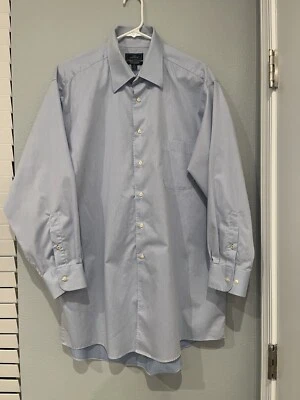 Dockers Blue Shirt Mens XL 17 Button-Down Long Sleeve Wrinkle Free 17-17.5 32/33 - Image 1 of 4