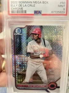 2022 Bowman Elly De La Cruz Mojo Mega Box Chrome PSA 9 - Reds - Bild 1 von 2