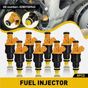 8pcs Flow Matched Bosch Fuel Injectors 0280150943 for Ford 4.6 5.0 5.4 5.8L - Picture 1 of 17