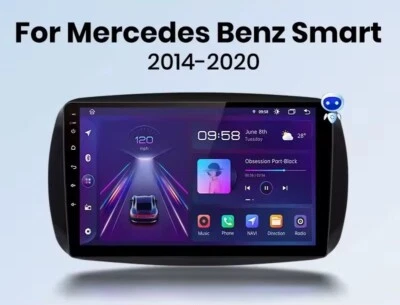 Autoradio Carplay Per Mercedes Benz SMART ForTwo Forfour 453 ANDROID 13 WiFi BT - Immagine 1 di 3