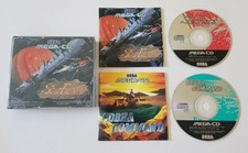 SEGA MEGA CD GAME SOL FEACE COBRA COMMAND DOUBLE BUNDLE PACK RARE - COMPLETE