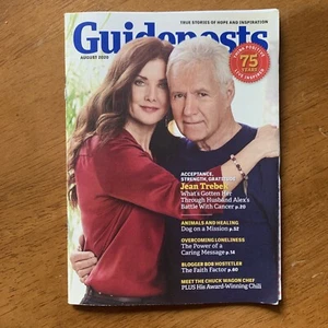 GUIDEPOSTS Mag Aug 2020 Alex Trebek Jean Trebek Jeopardy cover, 75 years g8 - Picture 1 of 18