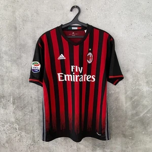 AC MILAN 2016 2017 HOME FOOTBALL SHIRT ADIDAS JERSEY SIZE XL - Picture 1 of 7