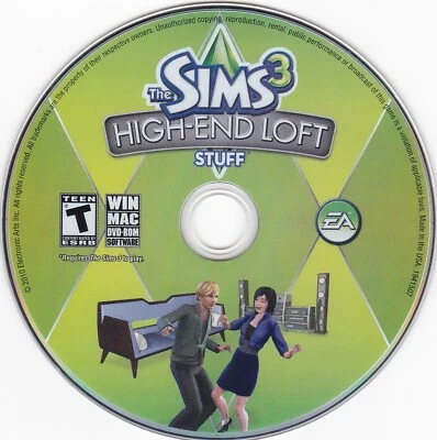 The Sims 3: High-End Loft Stuff (PC, 2010) *DISC ONLY* - Image 1 of 2