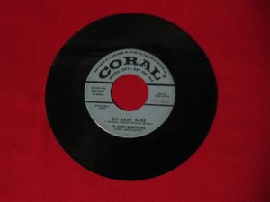 JOHNNY BURNETTE TRIO "OH BABY, BABE" CORAL 61675 1956 1ST ISSUE MEGA RARE PROMO! - Picture 1 of 2