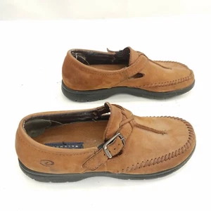 Dexter Walkmoc Brown Leather Moccasins Slip On Comfort Loafers Womens Size 9 - Picture 1 of 7