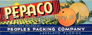 Florida Crate Label Fine Art Print, Grove, approx 13.8" x 5.3" 13261 - Picture 1 of 1