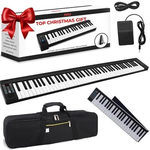 Pyle Electric Keyboard Piano 88 Keys - Portable Foldable Digital Piano Keyboard - Picture 1 of 8