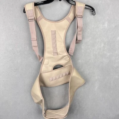 LivingSure Magnetic Posture Corrector Adjustable Strap Size Large Color Cream - Image 1 of 4