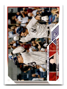 2023 Topps Update Baseball Card #US269 - Volpe Joins the Party (Volpe & Judge)