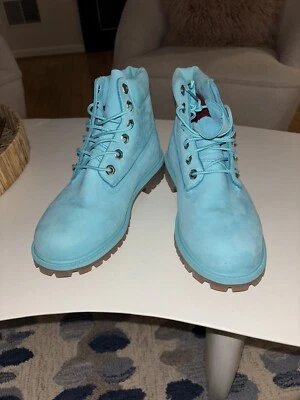 Timberland Prem 6” Turquoise Boot TB0A1KRZ Youth 5.5 / W 7.5 Limited Release - Image 1 of 4