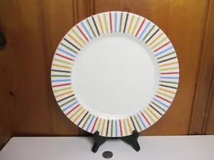 Jonathan Adler Happy Home Italia 11" Essteller Multicolor Streifen Steinzeug - Bild 1 von 5