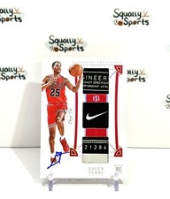 Dalen Terry Chicago Bulls 2022-23 National Treasures Nike Laundry Tag 1 of 1 RPA
