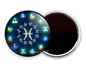 HORÓSCOPO DEL ZODIACO PISCIS SIGNO ASTROLÓGICO DE LA SUERTE HD REFRIGERADOR IMANES REGALO - Imagen 1 de 1