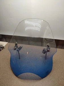 Memphis Shades 03 Honda Shadow Spirit 750 Vt750 Visor Windshield Mounts Blue - Picture 1 of 7