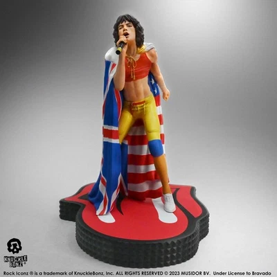 KNUCKLEBONZ The Rolling Stones Rock Iconz Statue Mick Jagger (Tattoo You Tour 1981) 22 cm