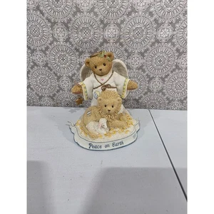 2003 Carissimi Orsacchiotti Tessa Pace sulla Terra Orso Angelo Figurina Decorazione - Foto 1 di 7