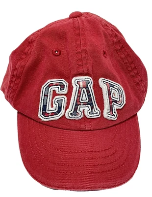 Gorra de béisbol Baby Gap pequeña a mediana roja blanca azul elástica  Foto 1 de 4