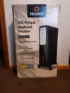 Pelonis 1500W Electric Oil Filled Radiator Space Heater - Black - Picture 1 of 1