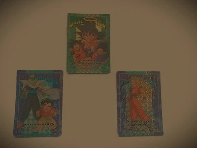LBDR /OMTOMT : 3 cartes Dragon Ball Z, Trading Collection Memorial Photo, A /HP - Photo 1/4