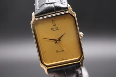 Vintage 1987 [EXC+5] Seiko Dolce 7731-5210 Gold Tank Qz 25mm Womens Watch - Image 1 of 4