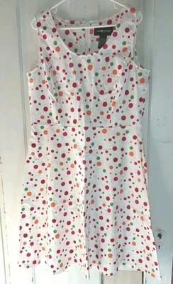 Vestido de lunares para mujer Sag Harbor talla 18 Foto 1 de 4