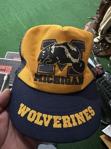 Vintage Michigan Wolverines Old Logo Snapback Mütze - Bild 1 von 4