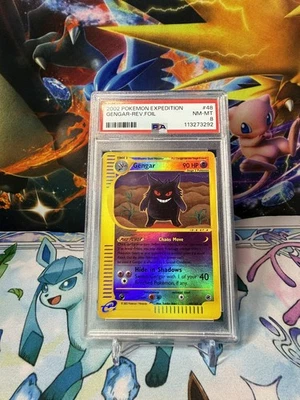 Pokemon TCG Gengar 048/165 Expedition Base Set Reverse Holo Card PSA 8 - Image 1 of 2
