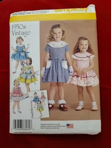 Vestido Falda Circular Simplicity Niñas Patrón 8062 Talla 4-8 Envío Gratis - Imagen 1 de 2