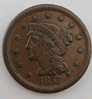 1857 BRAIDED HAIR LARGE CENT U.S. COIN 1857 BRAIDED HAIR LARGE CENT U.S. COIN