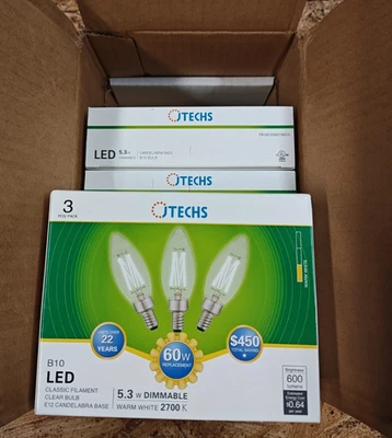 J Techs 3 Pack B10 LED bulbs (5 pack box bundle) - Image 1 of 3