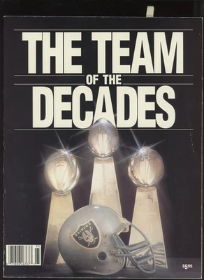 Oakland Raiders Team of the Decades Tribute Magazine Marcus Allen Signed JSA COA - Image 1 of 2