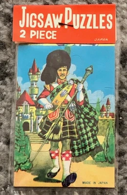 Vintage Jigsaw Puzzle NOS Japan Matador & Scotsman Old Stock Original  1960s - Image 1 of 4