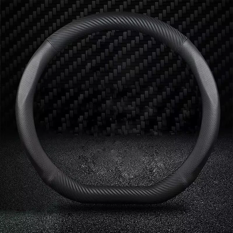 Cubierta Volante 15"38cm Cuero+Fibra Carbono Para Alfa Romeo Todos los Modelos Foto 1 de 4
