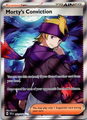 Morty's Conviction Ultra Rare SV05: Temporal Forces 201/162 NM - Image 1 of 2